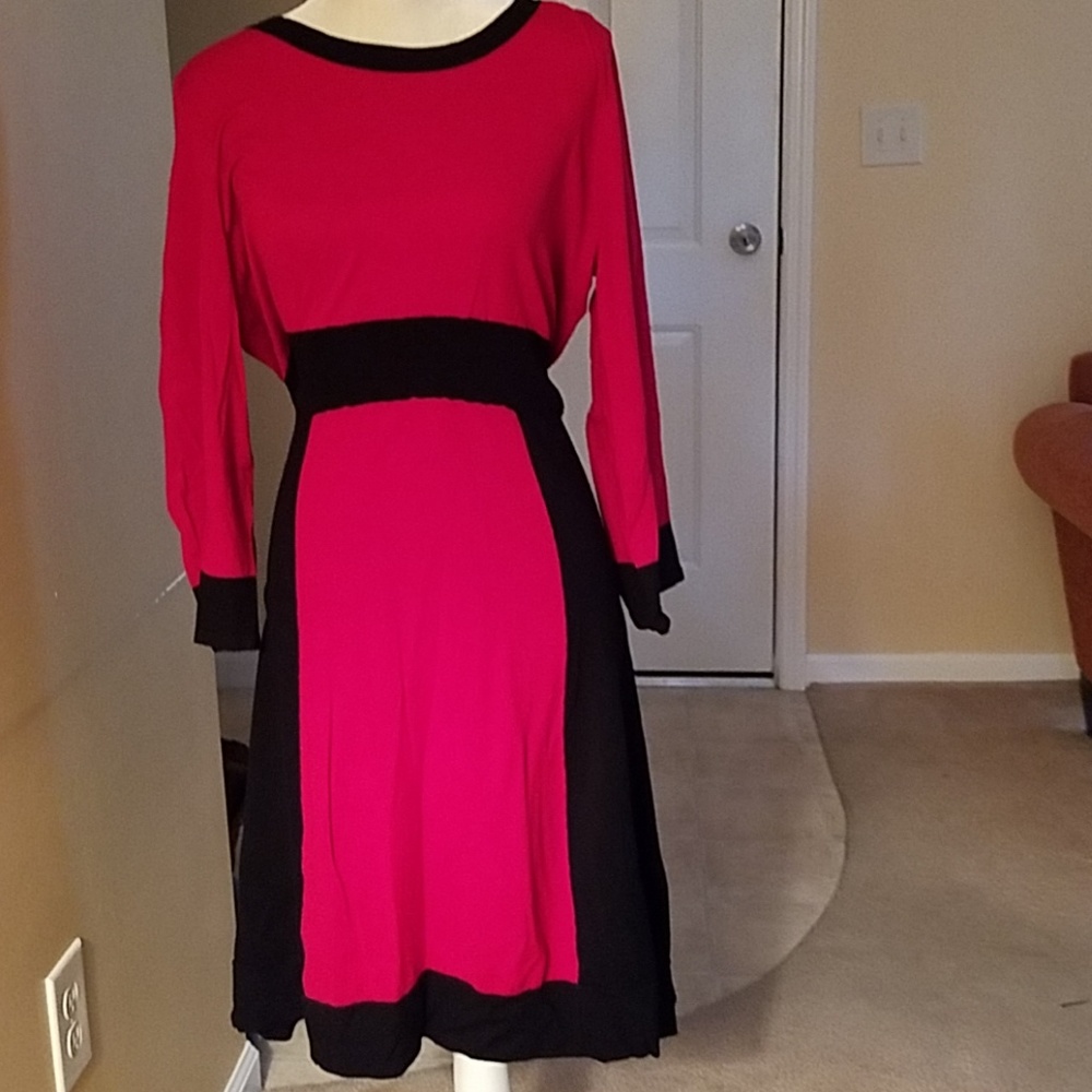 Black and red dress
